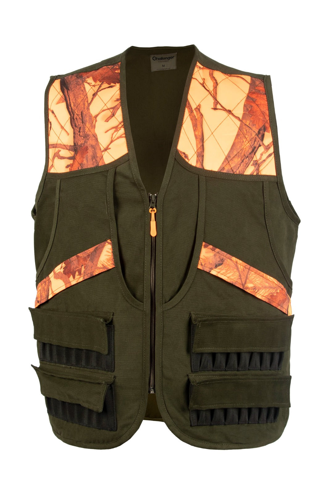 Challenger – Ullr Men's Rip-Resistant Multi-Pocket Hunting Vest with Game Pouch and Cartridge Holder (702)