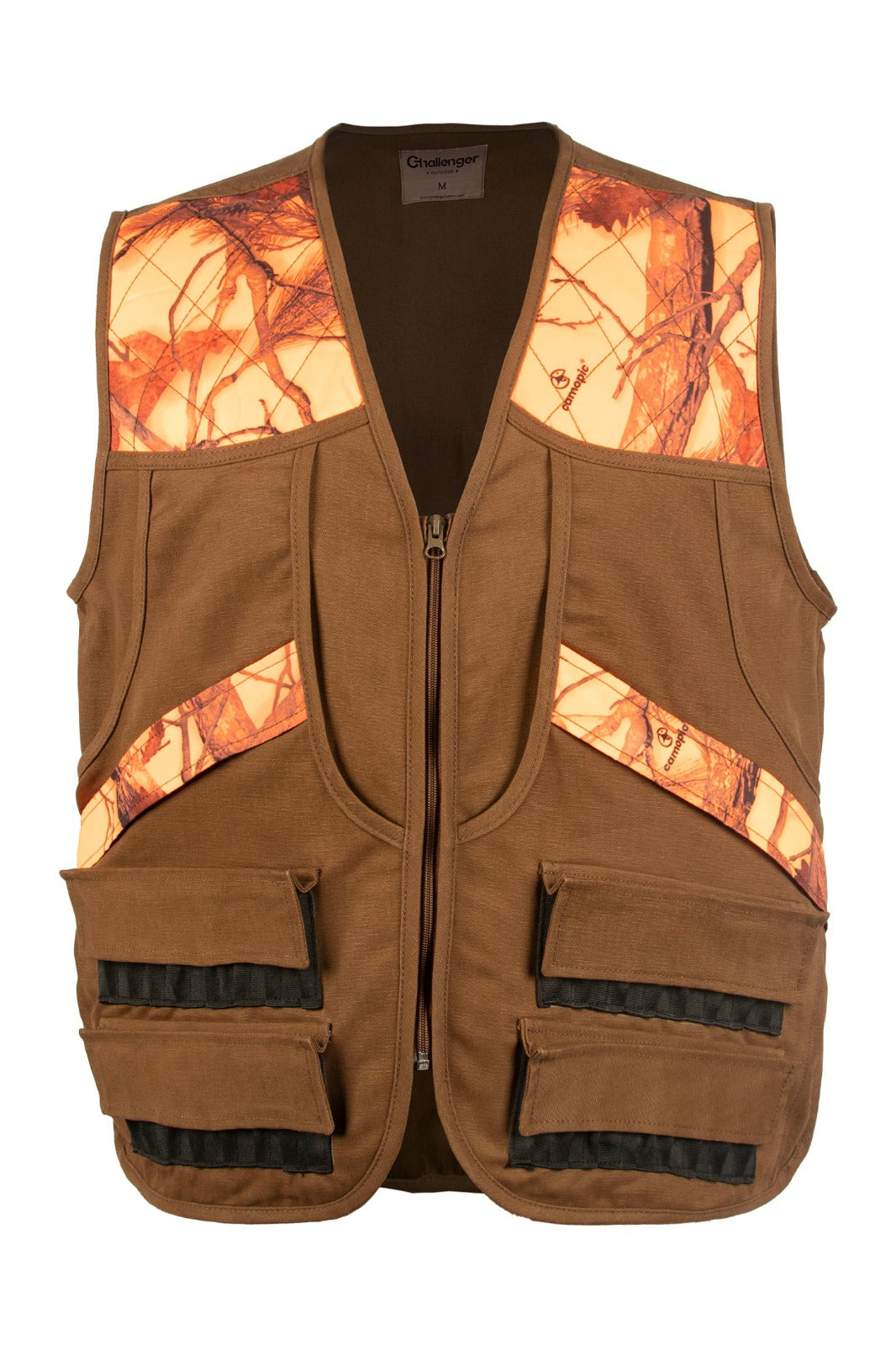 Challenger – Ullr Men's Rip-Resistant Multi-Pocket Hunting Vest with Game Pouch and Cartridge Holder (702)