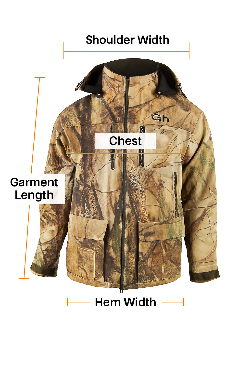 Challenger – Wind & Waterproof Softshell Hunting Jacket with Oak Camo (280)