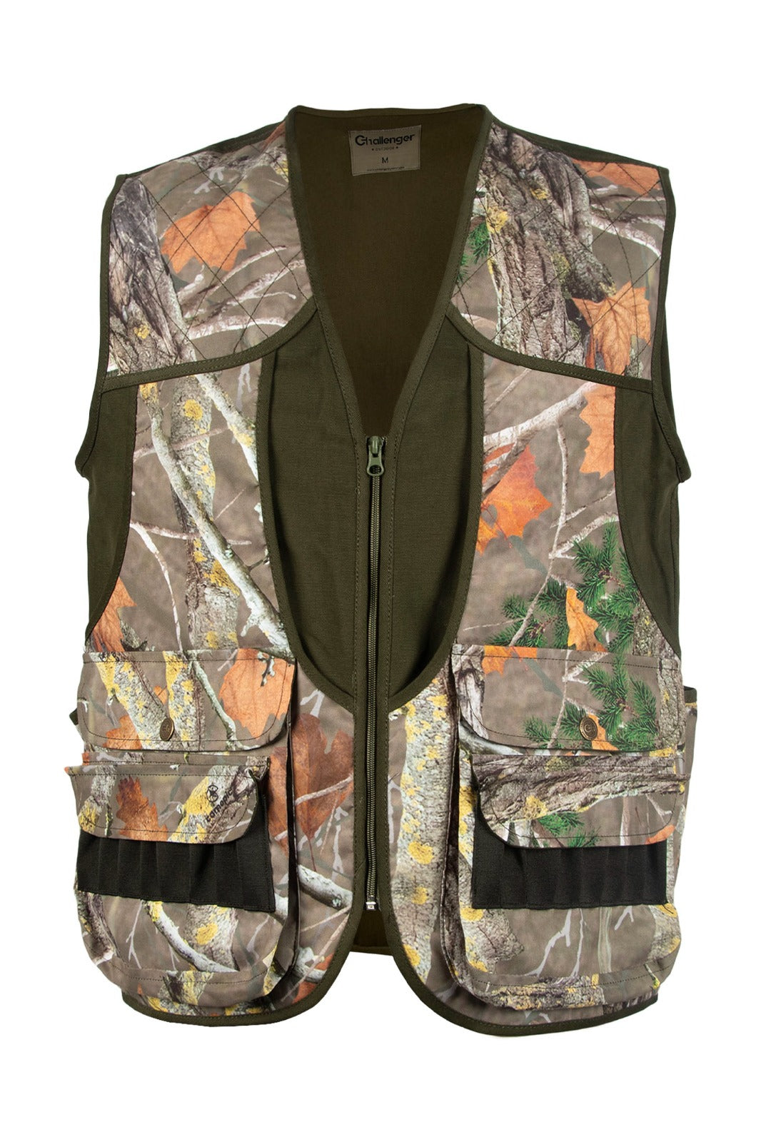 Challenger – Tegi Men's Rip-Resistant Multi-Pocket Hunting Vest with Game Pouch, Cartridge Holder (705)