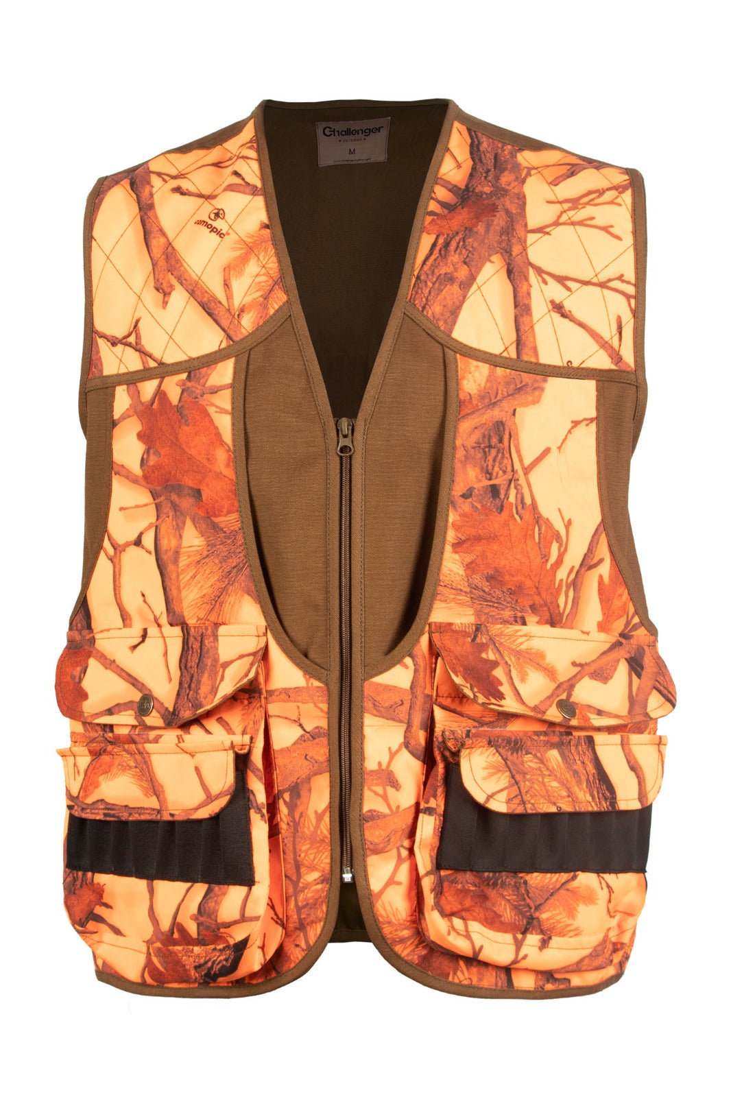 Challenger – Tegi Men's Rip-Resistant Multi-Pocket Hunting Vest with Game Pouch, Cartridge Holder (705)
