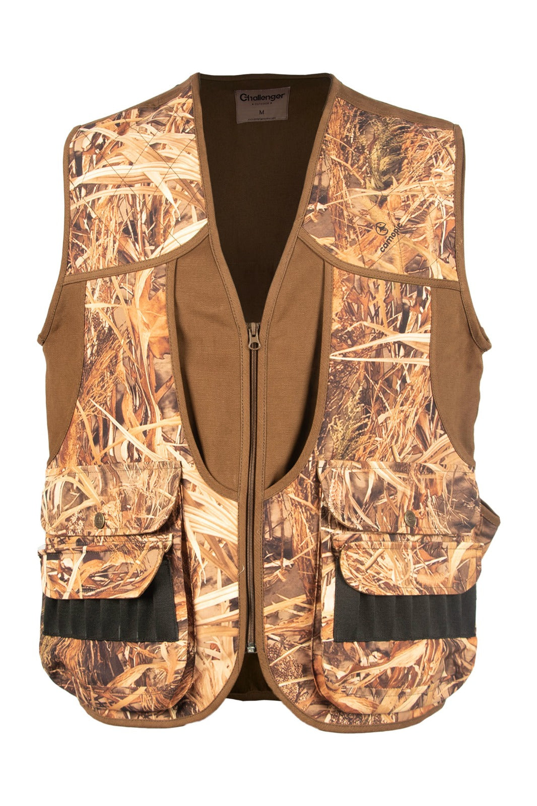 Challenger – Tegi Men's Rip-Resistant Multi-Pocket Hunting Vest with Game Pouch, Cartridge Holder (705)
