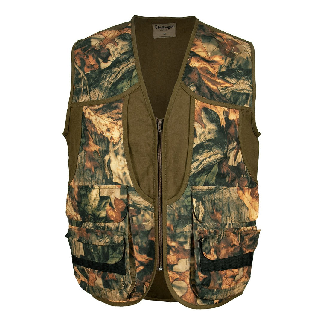 Challenger – Tegi Men's Rip-Resistant Multi-Pocket Hunting Vest with Game Pouch, Cartridge Holder (705)