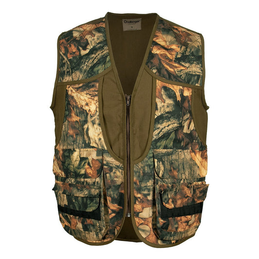 Challenger – Tegi Men's Rip-Resistant Multi-Pocket Hunting Vest with Game Pouch, Cartridge Holder (705)