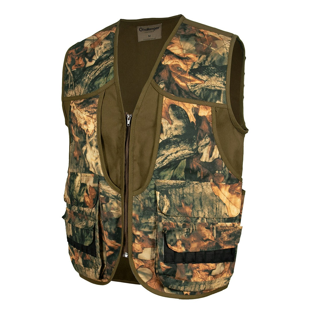 Challenger – Tegi Men's Rip-Resistant Multi-Pocket Hunting Vest with Game Pouch, Cartridge Holder (705)