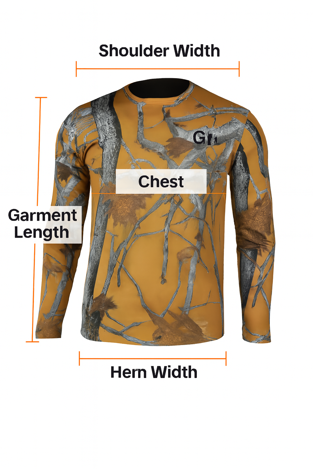 Challenger – Long Sleeve Hunting T-Shirt with Pattern – CA14